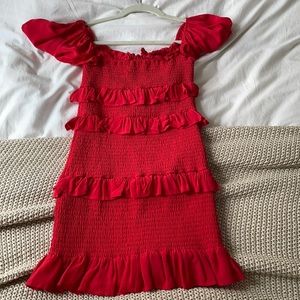 Red lovers and friends mini dress!!